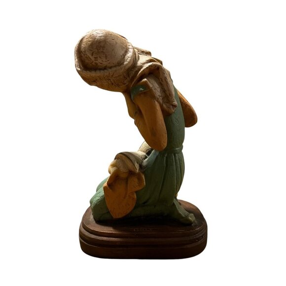 Virgin‎ Mary w/child Jesus Figurine hand painted statue RR Roman figure Italy - Picture 2 of 4